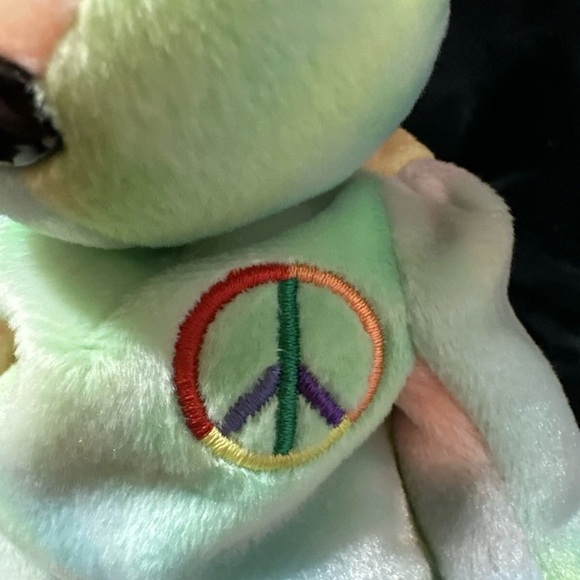 TY Beanie Baby - Rare Retired Original Mint Condition- 1996 Peace Bear - Picture 3 of 6